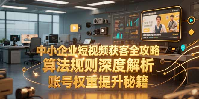 中小企业短视频获客全攻略，算法规则深度解析，账号权重提升秘籍-云网创