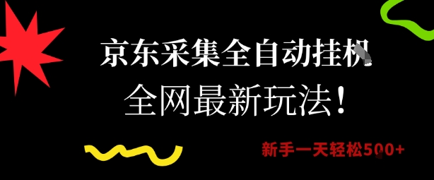 京东采集全自动挂G项目，全网最新玩法新手一天轻松5张【揭秘】-云网创