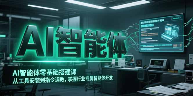 AI智能体零基础搭建课，从工具安装到指令调教，掌握行业专属智能体开发…-云网创