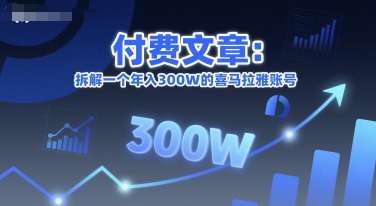 付费文章：拆解一个年入300W的喜马拉雅账号-云网创